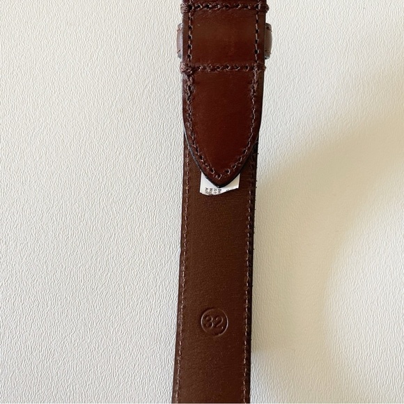 J.Crew Belt Leather Wool Stewart Plaid Preppy Casual Holiday 32 - Picture 6 of 9